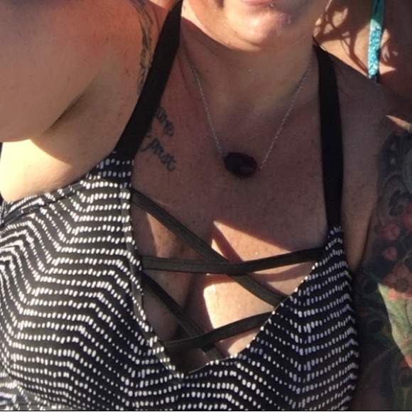 Tankini interchangeable straps, lattice cleavage. - Picture 3 of 10